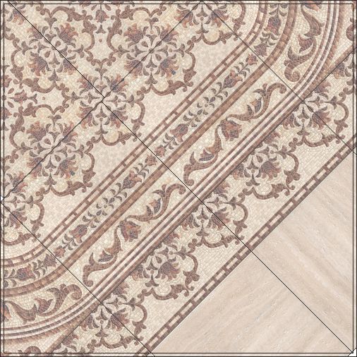 Декор Kerama Marazzi Пантеон 40,2х40,2 ковер центр HGD\A234\SG1544L