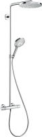 Душевая система Hansgrohe Raindance Select S Showerpipe 240 1 jet with PowderRain с термостатом, хро