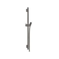 Душевая штанга Hansgrohe Unica S Puro 65 см со шлангом и держателем, шлифованный черный хром, 286323