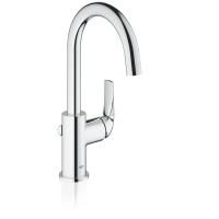 Смеситель для раковины Grohe BauCurve, с донным клапаном, L-Size, хром, 23090000