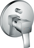 Смеситель для ванны Hansgrohe Metropol Classic, встраиваемый, хром, 31345000