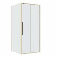 Душевая кабина Niagara Nova NG-44-9ASG-A100SG-34 90х100х195 прямоугольник, раздвижная, золото сатин,