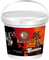 Декоративная штукатурка MascaradE Savanna песчаное покрытие-вуаль, серебро 1 кг