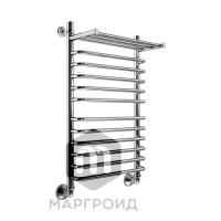 Полотенцесушитель водяной Маргроид Вид 9 ПРЕМИУМ лесенка с полкой 80*50, B9П+полка 80*50