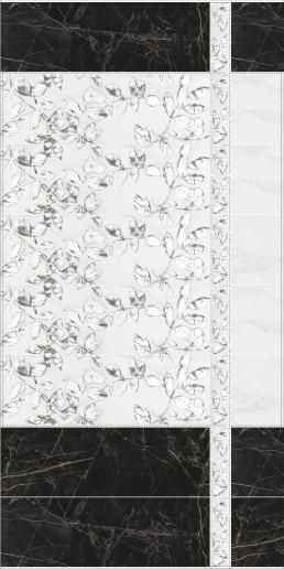 Декор Kerama Marazzi Астория 25х75 Птицы белый SST\A02\12105R