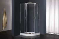 Душевая кабина Royal Bath 100х100х200, прозрачное стекло, белый профиль, RB 100HK-T