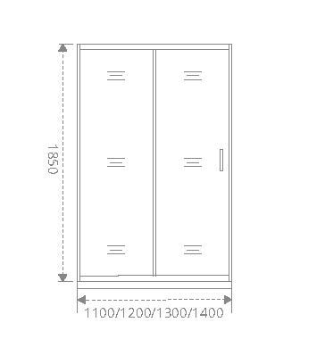 Душевые двери Bas NEO WTW-110-C-CH