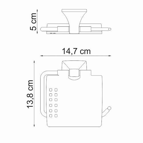 Держатель туалетной бумаги WasserKRAFT Wern K-2500, K-2525