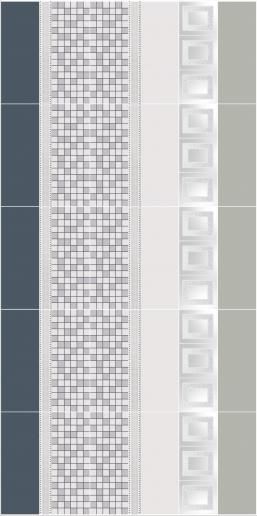 Декор Kerama Marazzi Вилланелла 15х40 Геометрия белый MLD\A68\15000