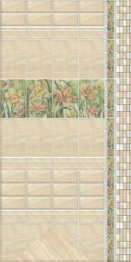 Декор Kerama Marazzi Летний сад фисташковый 20х30 AD\C313\8261