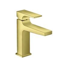 Смеситель для раковины Hansgrohe Metropol 110, со сливным клапаном Push-Open, полированное золото, 3
