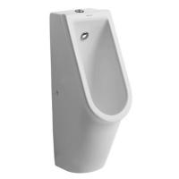 Писсуар подвесной Duravit Starck 3 безободковый, подвод воды сзади, с креплением, белый, 827250000