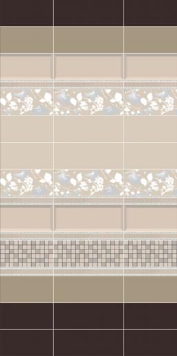 Декор Kerama Marazzi Вилланелла 15х40 Геометрия белый MLD\A68\15000
