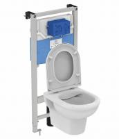 Промо-комплект 3 в 1 Ideal Standard EXACTO система инсталляции + унитаз с крышкой-сиденьем (R002601,
