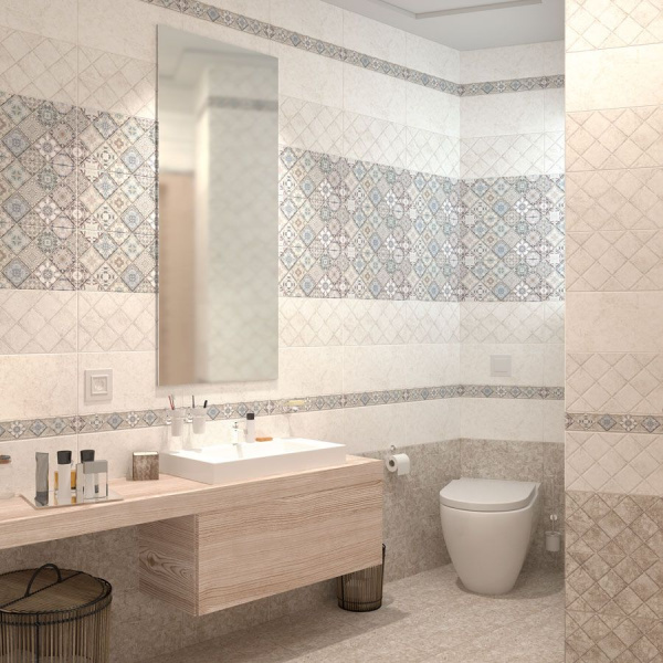 Керамическая плитка настенная Alma Ceramica рельефная Тревис / Trevis 249*500, TWU09TVS414