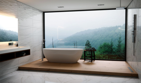 Бордюр Eurotile Ceramica CALACATTA 9х32,5, 926