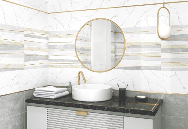 Керамическая плитка настенная AltaCera Элементо Каррара белый / Elemento Bianco Carrara 250*500*9, W