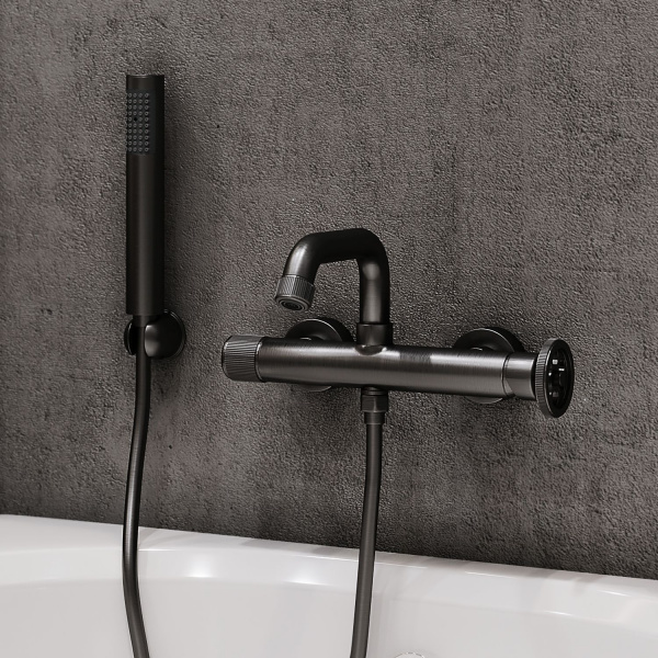 Смеситель для ванны IDDIS Grange, графит, GRAGMR2i02