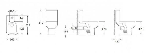 Бачок для унитаза BelBagno Aurora, белый, BB8604T