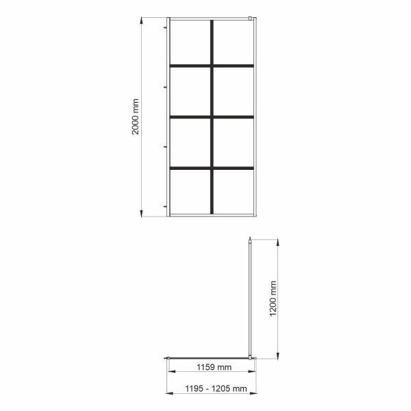 Душевая перегородка WasserKRAFT Glan, 66W40