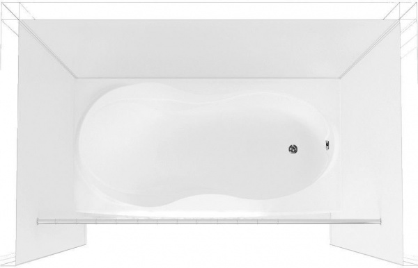 Карниз для ванны Aquanet прямой 180