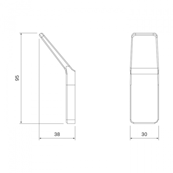 Крючок одинарный IDDIS Slide, SLIBS10i41
