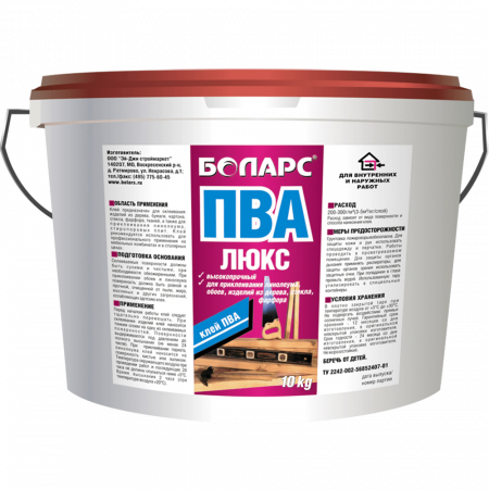 Клей ПВА Боларс ЛЮКС 5 кг