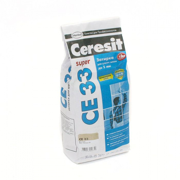 Затирка Ceresit 2-6 мм S CE-33 2 кг (Затирка Ceresit 2-6мм S (серый 07) CE-33 2 кг)