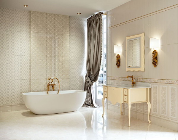 Бордюр Eurotile Ceramica VALENTINO 10х29,5, 906