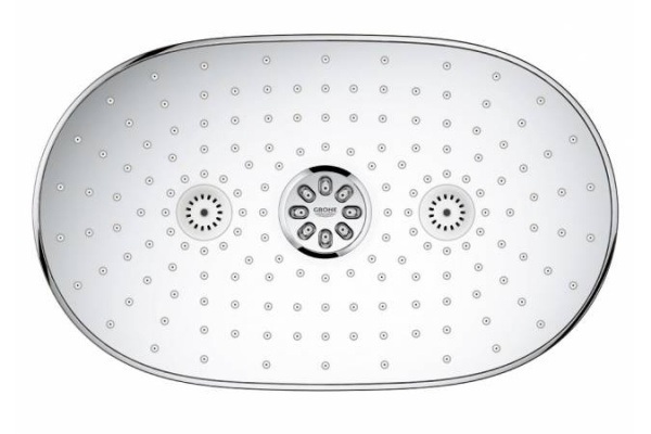 Верхний душ Grohe Rainshower 360 DUO с кронштейном 450 мм, хром, 26254000