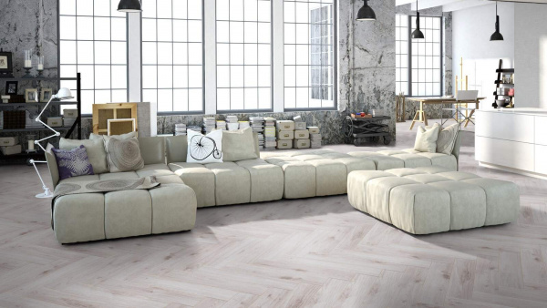 Ламинат Kronotex Herringbone Дуб Бордо 665x133  мм, D3516