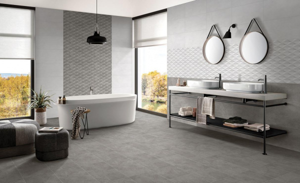 Керамическая плитка настенная Cube Ceramica Urban Stairs Gris 30*60