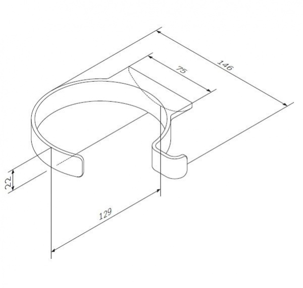 Держатель для фена AM.PM Inspire 2.0, хром, A50A32300