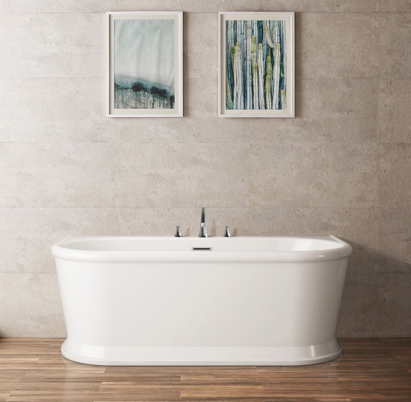Ванна акриловая BelBagno 170*80 см, белая, BB408-1700-800