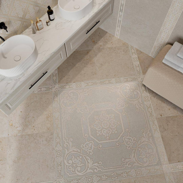 Бордюр Kerama Marazzi Карму бежевый мат 30х12, BDA021R