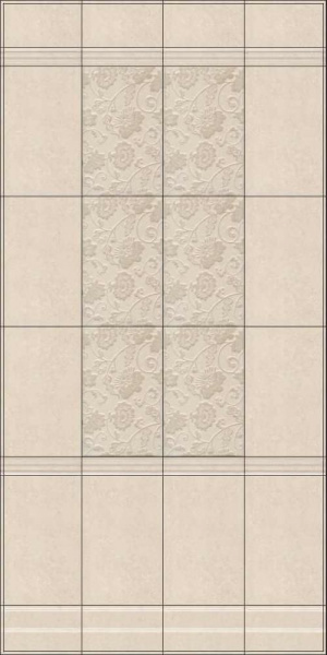 Плитка керамическая настенная Kerama Marazzi Сады Сабатини беж 25x40, 6390