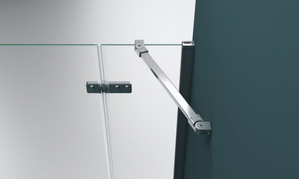 Душевая кабина BelBagno Kraft 1000x800x1950, прозрач стекло, хром левый, KRAFT-AH-22-100/80-C-Cr-L