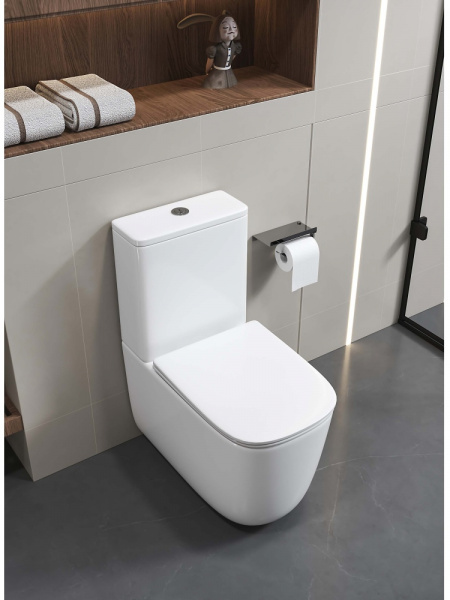 Унитаз-компакт безободковый Aquatek Optima Plus Square торнадо, AQ4451-00