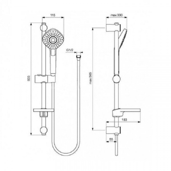 Комплект 3 в 1 Ideal Standart (B1713AA + B1721AA + B2620AA) BD001AA