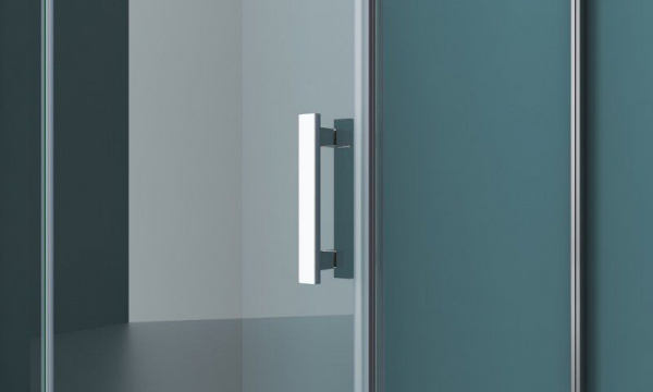 Душевая кабина BelBagno Kraft 1000x900x1950, прозрачн стекло, хром правый, KRAFT-AH-12-100/90-C-Cr-R
