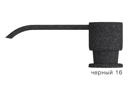 Дозатор Polygran в цвет мойки (Дозатор Polygran в цвет мойки, черный)