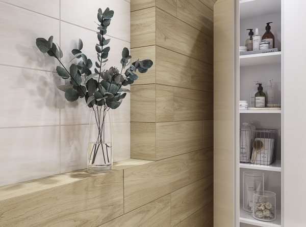 Вставка Cersanit Атрия (Atria) бежевый 20х44, 10118