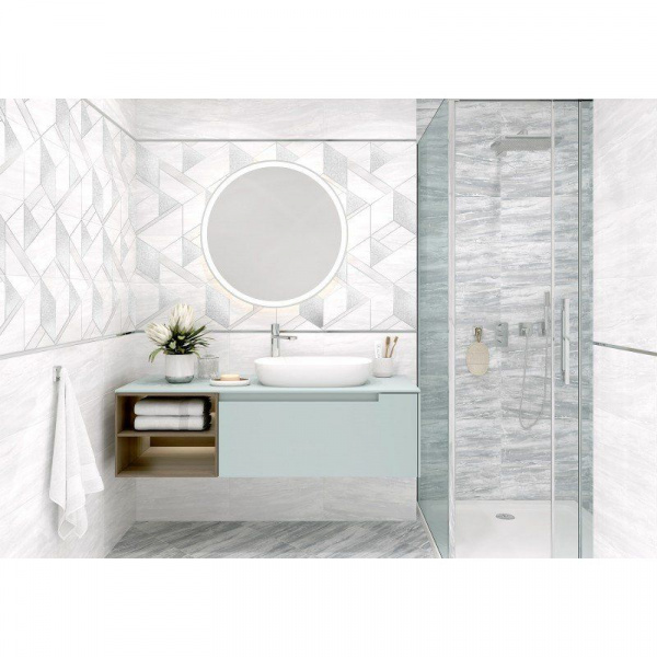 Керамическая плитка настенная AltaCera Интерни серый / Interni Grey 250*500*9, WT9INR15