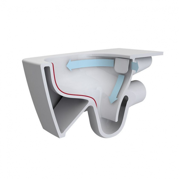 Унитаз-компакт Vitra D-Light безободковый, с крышкой микролифт,  9014В003-7205