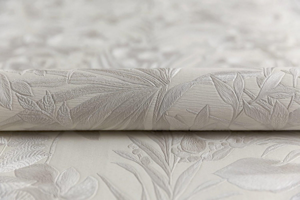 Обои виниловые Kerama Marazzi Джангл мотив, светлый бежевый, KM5901