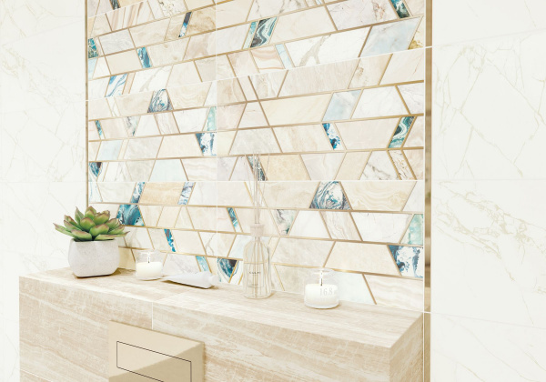 Керамическая плитка настенная New Trend Довер песочный / Dover Sand 249*500, WT9DOV11