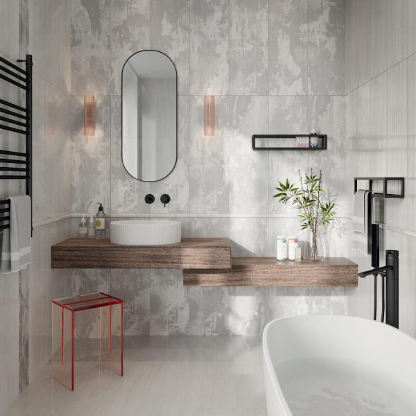 Бордюр Kerama Marazzi Белем серый светлый глянц 14,5x89,5, VT\A448\13110R