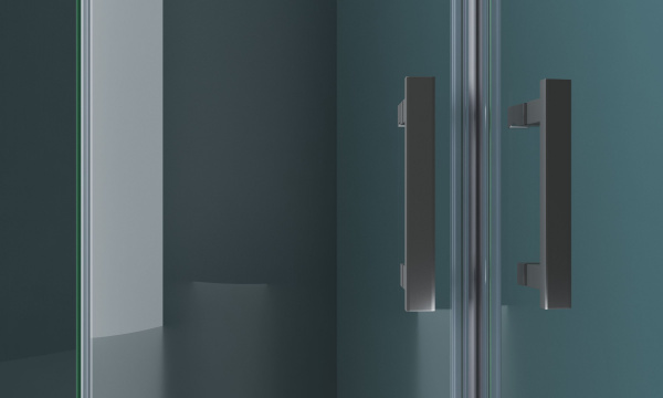 Душевая кабина BelBagno Kraft 900x900x1950, прозрачное стекло, хромированный профиль, KRAFT-R-2-90-C
