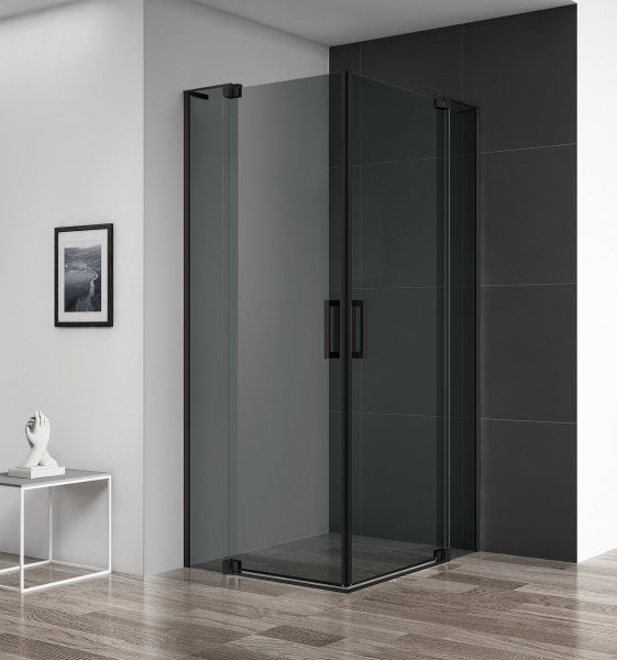Душевая кабина Cezares SLIDER-AH-2-70/80-90/100-GRIGIO-NERO