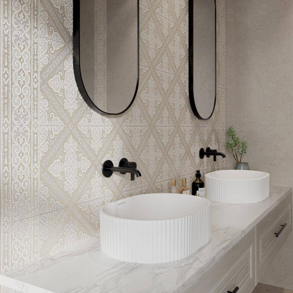 Керамическая плитка настенная Kerama Marazzi Карму структура бежевый мат 30х60, 11210R